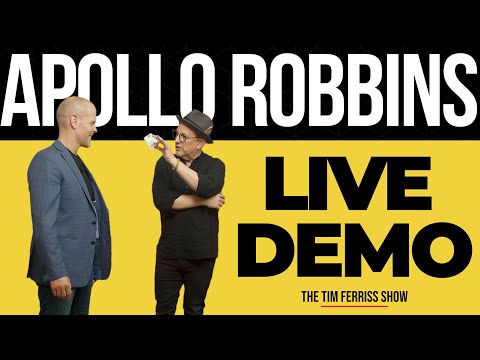 Famous Pickpocket Apollo Robbins Demonstrates Tricks of the Trade | The Tim Ferriss Show