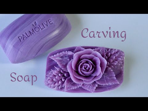 SOAP CARVING | Soap Flower | Relaxing to Make and See