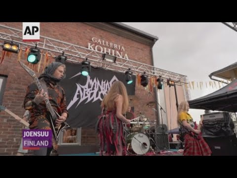 Purl jam: Finland hosts heavy metal knitting championship