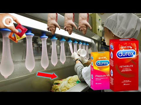 Watch How C0nd0m Is Made I 7 Everyday Items Industrial Production