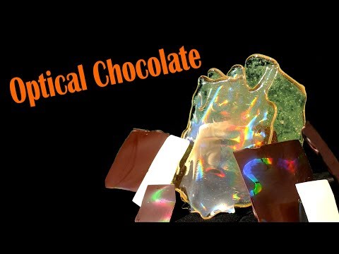 Optical Chocolate - Making Diffraction Gratings