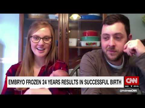 Tina and Benjamin Gibson | Baby born from embryo frozen 25 years ago