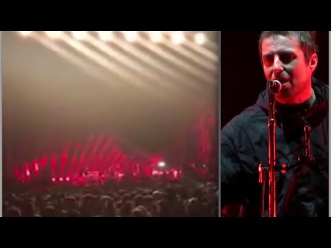 LIAM GALLAGHER GETS FISH THROWN AT HIM ON STAGE!!