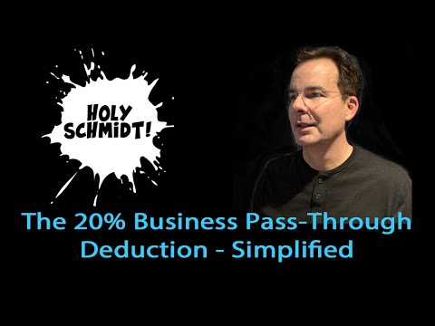 The 20% Pass-Through Deduction, Simplified - 2019 and 2020