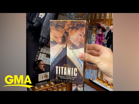 This fan aims to have the world&#039;s largest collection of &#039;Titanic&#039; on VHS l GMA