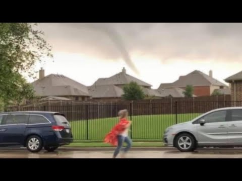 Teacher Looks Like Superhero Warning Parents About Tornado