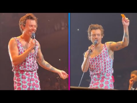 Harry Styles DODGES Chicken Nuggets Thrown at Him Mid-Concert