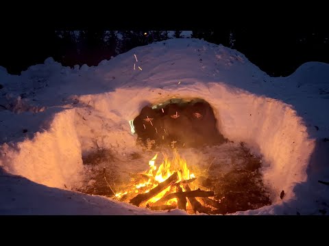 Surviving a Freezing night in the Arctic - No Tent/Sleeping bag