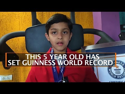 THIS 5 YEAR OLD HAS SET GUINNESS WORLD RECORD