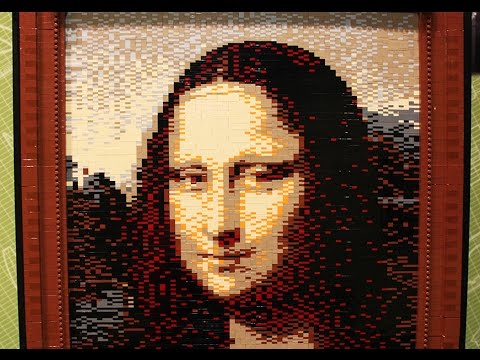 How to Build LEGO Mosaics (Mona Lisa)