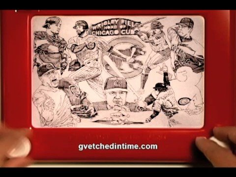 Chicago Cubs Etch A Sketch. The FALL Classic