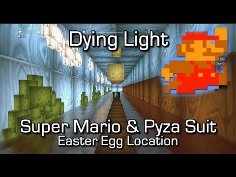 Dying Light - Super Mario World 1-1 Easter Egg &amp; Pyza Suit (Wingsuit) Blueprint Location