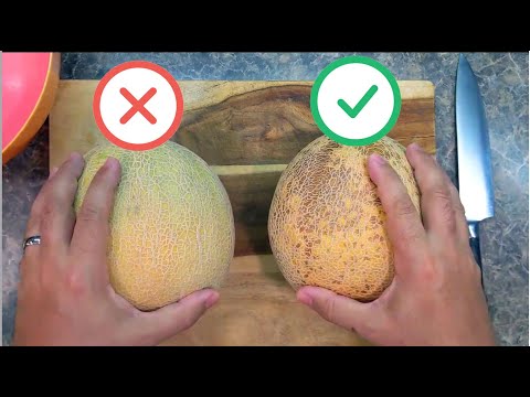 How to pick a sweet and juicy cantaloupe melon | 5 things to look for | How to cut cantaloupe