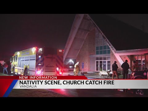 Vandalia Police investigating nativity scene, van fires at church