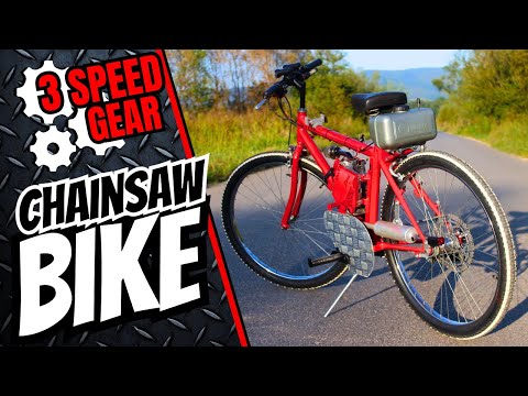 DIY Chainsaw Bike with Gears (P-006)