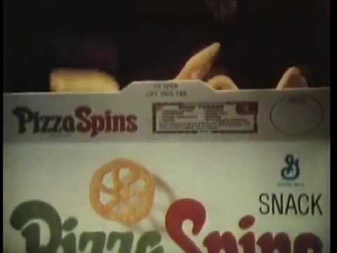 1968 Pizza Spins snacks commercial