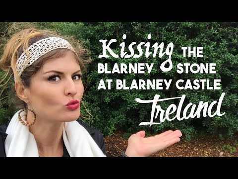 Kissing The Blarney Stone at Blarney Castle Ireland