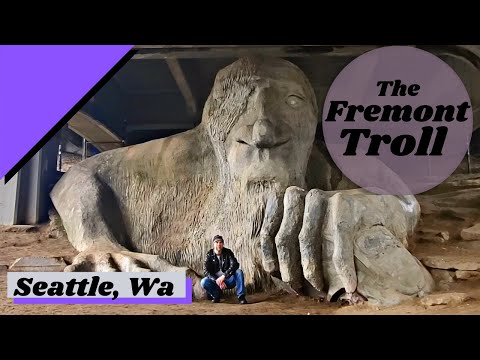 Seattle&#039;s Fremont Troll Public Sculpture