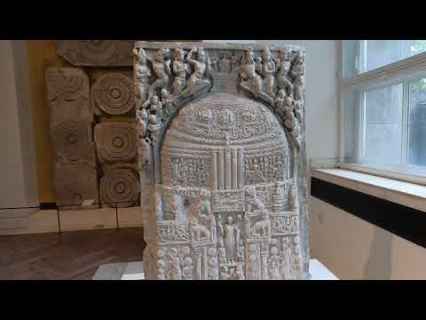 London British Museum preserved Art and Sculptors from Amaravathi Andhra Pradesh India - 5k Video