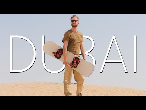 SAND BOARDING IN THE DESERT OF DUBAI!