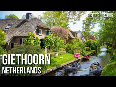 Giethoorn &#039;Venice Of The 🇳🇱 Netherlands&#039; [8K HDR] Walking Tour
