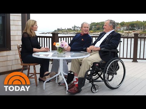 Watch Jenna Bush Hager And George W. Bush Talk Family With George H.W. Bush | TODAY