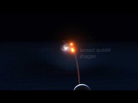 Gravitational lensing of distant quasar