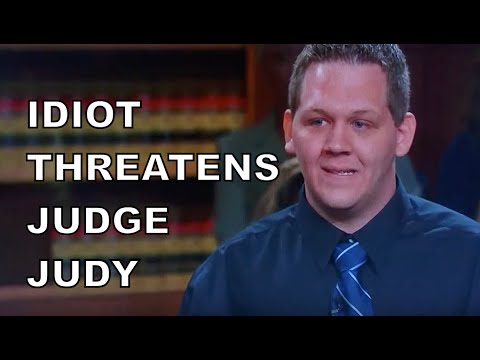 Idiot Threatens Judge Judy, Then Gets Stuck Inside Courtoom!