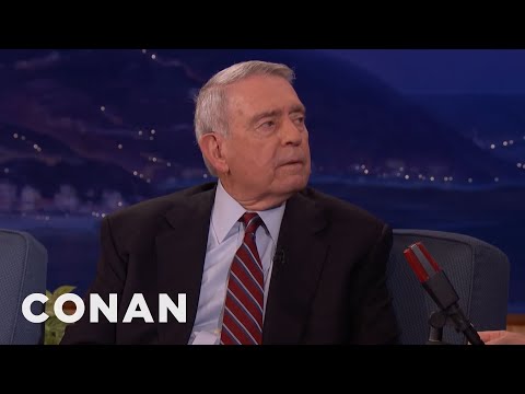 Dan Rather&#039;s Bathroom Chat With LBJ | CONAN on TBS