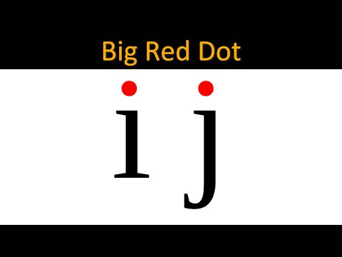 Why is there a dot on the letter &quot;I&quot; and &quot;J&quot;