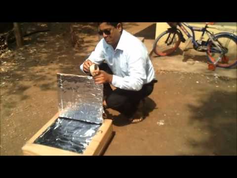 SURYA 12 A Home Made Solar Cooker in Just Rs.50.rv
