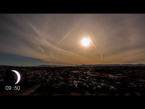 4K Solar Eclipse Timelapse in Iceland 2015