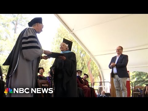 105-year-old woman receives master’s degree from Stanford