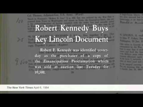 The Kennedy-Lincoln Emancipation Proclamation