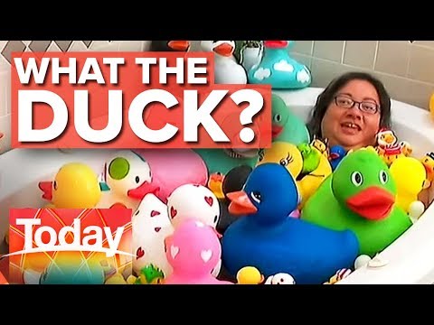 Woman&#039;s obsession with rubber ducks is unbelievable | Today Show Australia