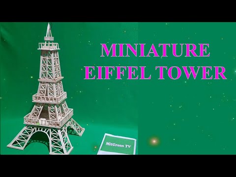 How to Make An Eiffel Tower with Bamboo Sticks