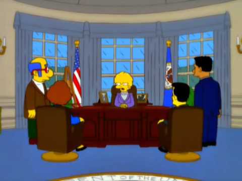 Lisa Simpson calls Donald Trump Presidency, Increased Debt