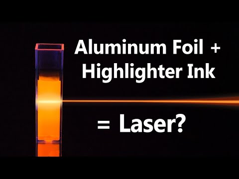 We Built A Laser Out Of Tin Foil And Highlighters