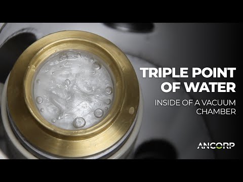 The Triple Point of Water in Vacuum