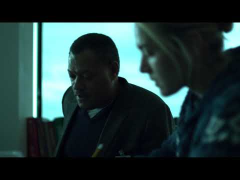 Move away from the table and call everyone scene from the film Contagion (2011)