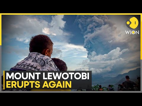 Indonesia&#039;s Mount Lewotobi Erupts Again | Latest News | WION