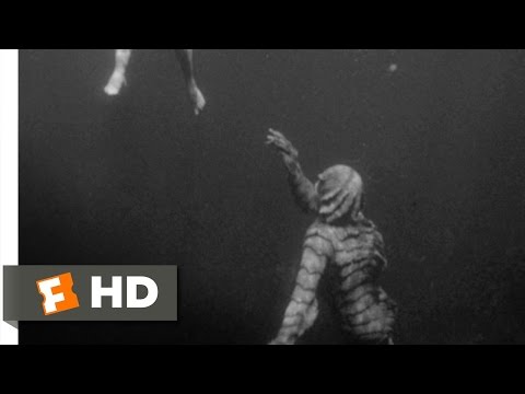 Creature from the Black Lagoon (4/10) Movie CLIP - Underwater Stalking (1954) HD