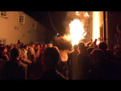 Ottery St Mary Flaming Tar Barrels on Guy Fawkes Night 2009