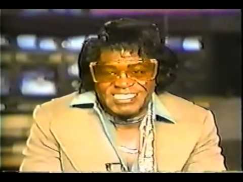 James Brown getting interviewed high as kite