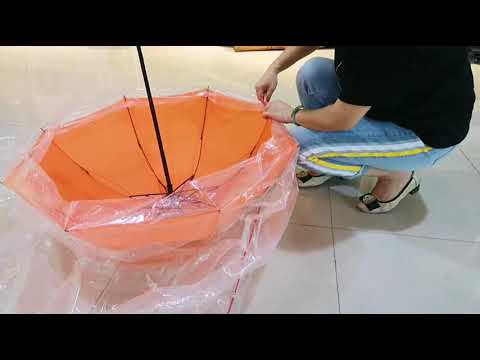 Whole installation process of full body umbrella