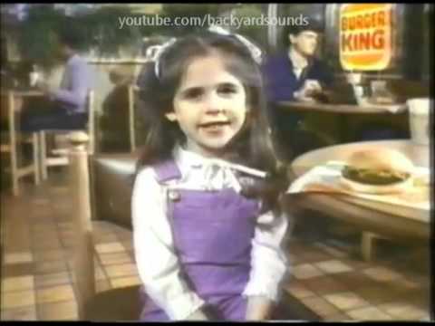 1983 Sarah Michelle Gellar Burger King Commercial