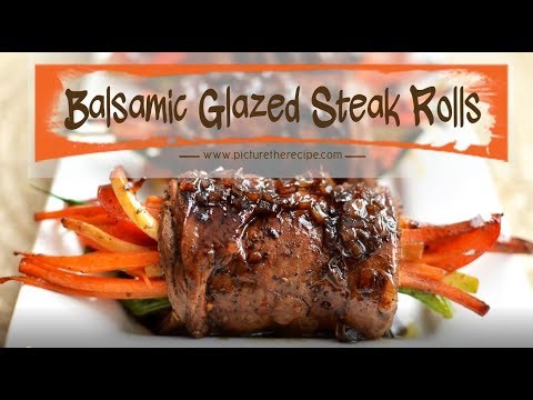 Balsamic Glazed Steak Rolls