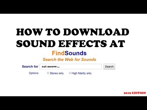 How To Download Sound Effects at FindSounds.Com