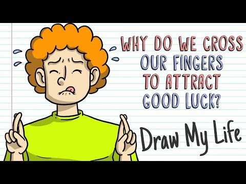 WHY DO WE CROSS OUR FINGERS TO ATTRACT GOOD LUCK? | Draw My Life