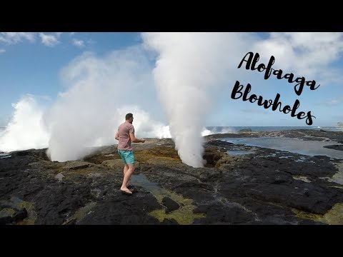 SAVAII SAMOA ][ TRAVEL VLOG ][ ALOFAAGA BLOWHOLES and AFU AAU FALLS